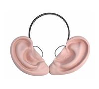 Bristol Novelty MD217 Fascia per capelli con orecchie grandi, unisex, per adulti, beige, taglia unica, per la Giornata mondiale del libro Halloween