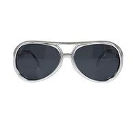 Bristol Novelty- Occhiali da Sole Rock Star, Colore Argento, Taglia Unica, BA244