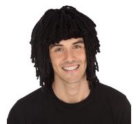Bristol Novelty - parrucca corta stile rasta - Unisex Adulti (BN904)