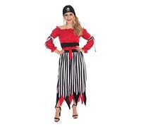 Bristol Novelty Pirata cremisi per adulti (S) per Bambini, 8-10, AF165S Halloween