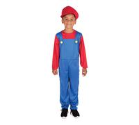 Bristol Novelty Plumbers Mate Boy Costume, Blue, red