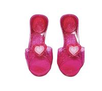 Bristol Novelty - Scarpe in plastica, motivo cuori e ragazze, 4-6 anni, colore: rosa