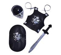 Bristol Novelty Set armatura nera da cavaliere, per bambini, taglia unica, BA601