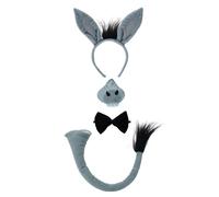 Bristol Novelty - Set da travestimento da asino - Bambini Taglia unica Marrone