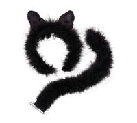 Bristol Novelty - Set travestimento da gatto con pelo finto lungo (BN1230)