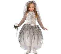 Bristol Novelty - Vestito da sposa versione scheletro - Bambine (BN380)