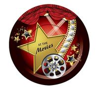 Bristol Novelty X75862 Piatto da Dessert a Tema Cinema, Multicolore, Taglia Unica Halloween