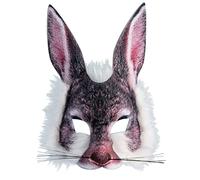 Bristol Novelty X78554 Maschera da Coniglio, Unisex, per Adulti, Multicolore, Taglia Unica Halloween