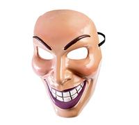 Bristol Novelty X79189 Maschera da Uomo con Scritta Ghigno Malefico, Multicolore, Taglia Unica Halloween