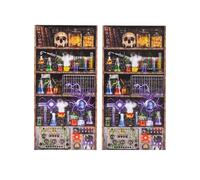 Bristol Novelty X81054 Fondale da Laboratorio dello Scienziato Pazzo, Unisex, Multicolore Halloween, Carnevale