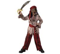Bristol Novelty Zombie Pirate Halloween Costume, Childrens Kids (3-4 Years)