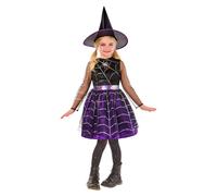 Bristol NoveltyRagazze Cobweb Witch Costume (BN6120)
