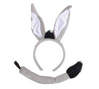 Bristol novità DS212 Donkey set (EARS + Tail), unisex bambino, nero, bianco