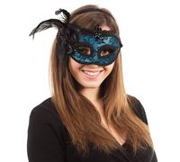 Bristol novitÃ Side Eye Mask su Cerchietto, Pet, Piuma, Poliestere, Acrilico, P