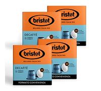 Bristot 120 Capsule Compatibili Nespresso Decaffè- Miscela di Caffè Decaffeinato Con Note Di Cacao E Malto.