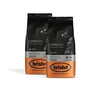 Bristot, Caffè in Grani ESPRESSO - Totale 1 kg - Chicchi dall'Aroma Intenso, Gusto Carattere Forte E Gusto Deciso - Set da 2 Confezioni da 500g