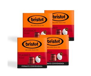 Bristot, Capsule Nespresso Classico Intenso - 120 Capsule | Miscela classica con note di cioccolato al latte e legni pregiati. Capsule compatibili Nespresso