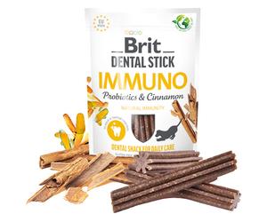 BRIT CANE SNACK DENTAL STICK IMMUNO PREBIOTICI & CANNELLA 251 GR