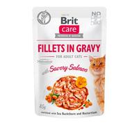 BRIT Care Cat Fillets in gravy savory salmon 85 g filetti di salmone in salsa