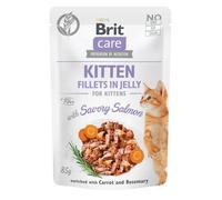 BRIT CARE Cat Pouches Kitten Fillets in Jelly with Savory Salmon 85g