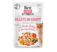 Brit Care Cat Fillets in Gravy - Turkey & Salmon 6 x 85 g
