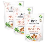 BRIT Care Dog Functional Snack Insect 3 x 200g snack con insetti e salmone