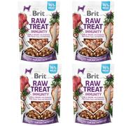 BRIT CARE Dog Raw Treat Immunity Agnello e Pollo con Probiotici, Semi di Cardo Mariano e Rosmarino 40g