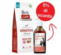 BRIT CARE Grain-free Sensitive Venison 12kg + sorpresa per il vostro cane - gratuita