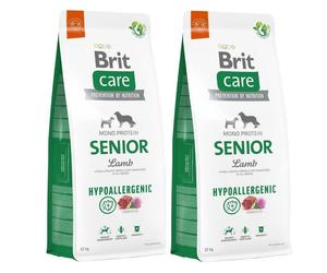 BRIT CARE Hypoallergenic Senior Lamb 2x12kg - più economico come set