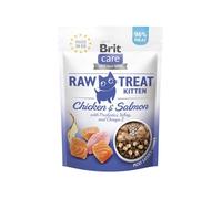 BRIT Care Raw Treat Freeze Dried Kitten 40 g Bocconcini liofilizzati al pollo e salmone con probiotici per gattini