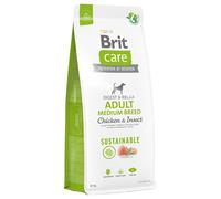 BRIT CARE Dog Sustainable Adult Medium Breed Chicken & Insect 12kg + sorpresa per il cane GRATIS