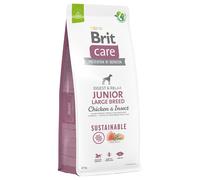 BRIT CARE Dod Sustainable Junior Large Breed Chicken & Insect 12kg + Hektor bar per cani GRATIS