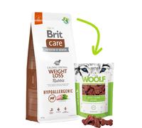 BRIT CARE Weight Loss Rabbit 12kg + WOOLF Mini Lamb Bone 100g GRATIS!