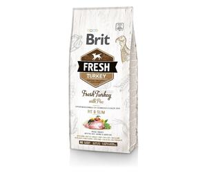 Brit Fresh Overweight & Senior Dogs Fit & Slim - Tacchino e piselli 12 kg