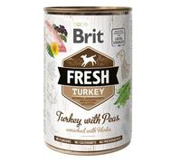 BRIT FRESH turkey & peas 400g tacchino con piselli per cani