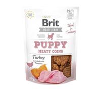 Brit Jerky Snack tacchino carnoso monete per cuccioli 80g