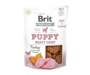 Brit Jerky Snack tacchino carnoso monete per cuccioli 80g
