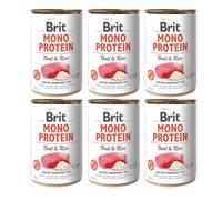 BRIT Mono Protein Beef & Rice 6 x 400g alimento monoproteico com manzo e riso