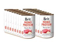 Brit Mono Protein Manzo e riso integrale 18x400g