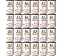BRIT Mono Protein Rabbit - cibo umido per cani con coniglio - 24x400 g