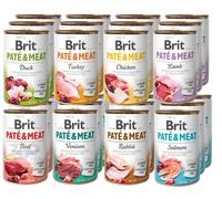 Brit Pate & Meat 24x400g Miscela di 8 gusti