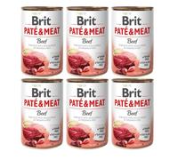 BRIT Pate&Meat beef 6 x 400g paté di manzo per cani