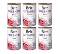 Cibo umido con agnello per cani Pate & Meat, 400 g, Brit