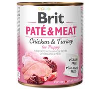 Brit Paté & Meat For Puppy Pollo e tacchino 800g