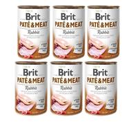 BRIT Pate&Meat rabbit 400g paté di coniglio per cani