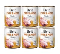 BRIT Pate&Meat turkey 6 x 800g paté con tacchino per cani