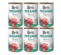 BRIT Pate&Meat venison 6 x 400g paté con selvaggina per cani