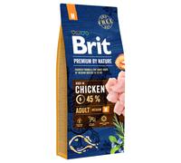 Brit Premium By Nature Adult M Con pollo 15kg + sorpresa per il cane GRATIS