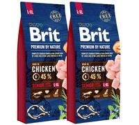 BRIT Premium By Nature Chicken Senior Large Extra Large L+XL 30kg (2 x 15kg)