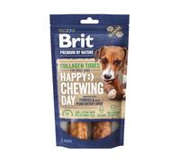 Brit Premium by Nature - Rotolo di collagene per cani, collagene di manzo e burro di arachidi, 2 pezzi